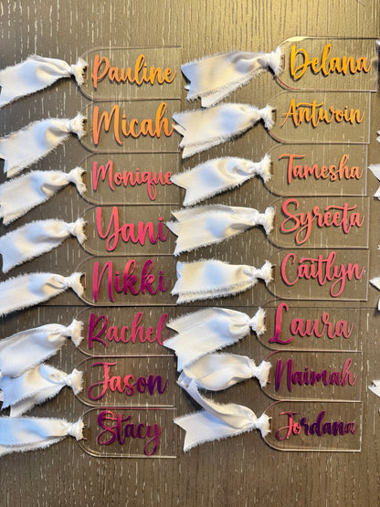Personalized Acrylic Name Tags