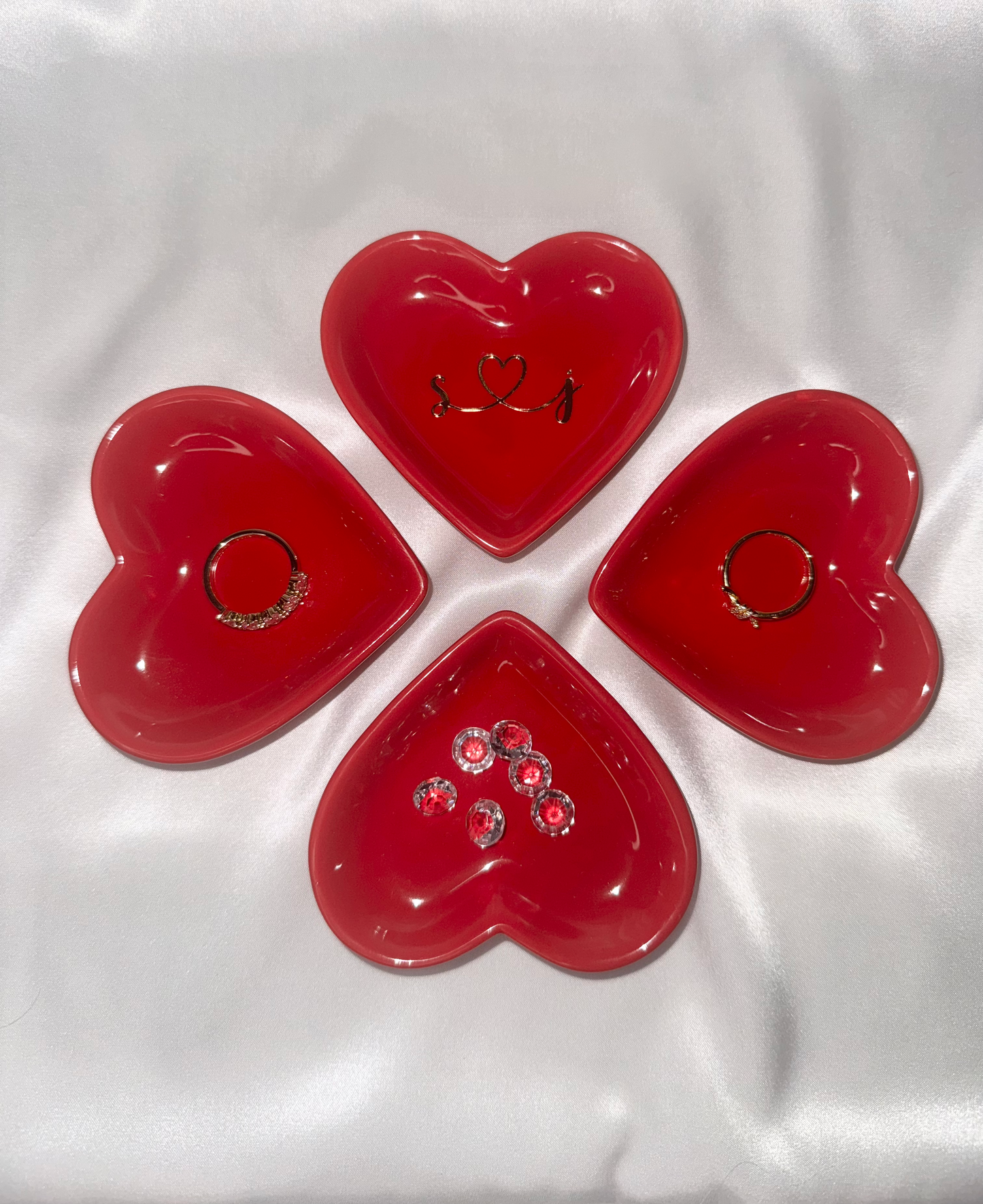 Personalized Mini Heart Valentine's Ring Dish