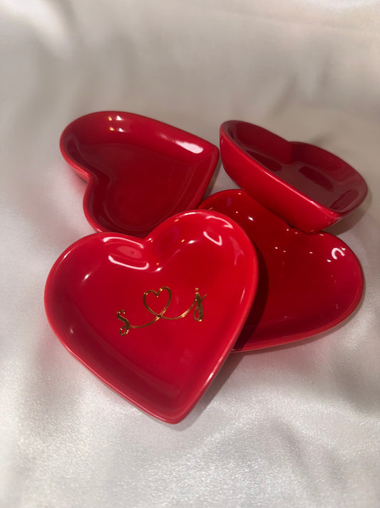 Personalized Mini Heart Valentine's Ring Dish