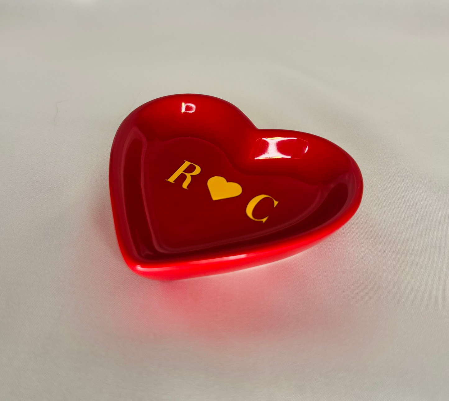 Personalized Mini Heart Valentine's Ring Dish