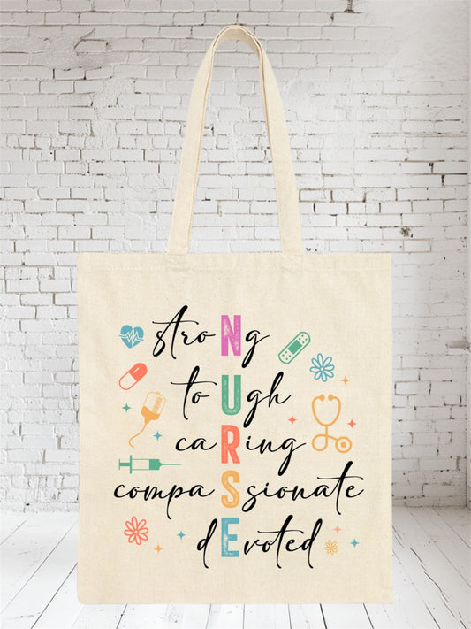 Nurse Qualities Canvas Tote